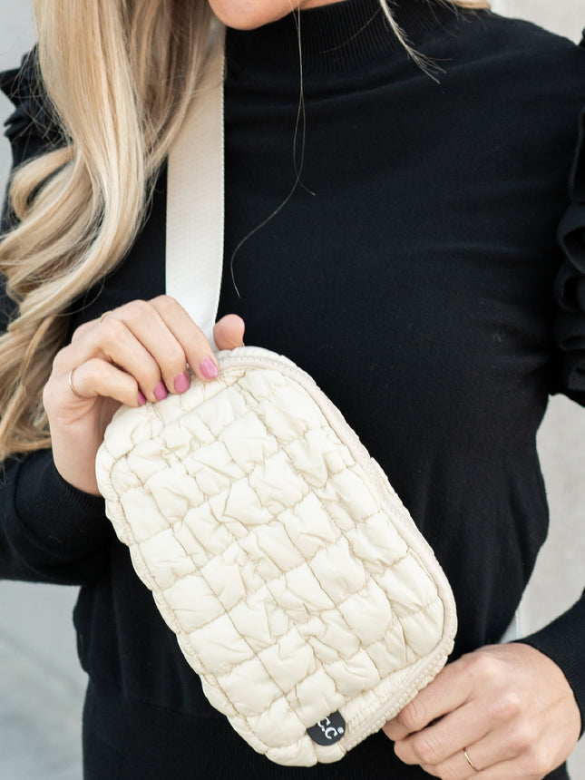 CC Quilted Puffer Belt Bag Fanny Pack ( BGS0064 )