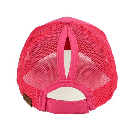 CC Solid Mesh Pony Cap ( BT-4 )