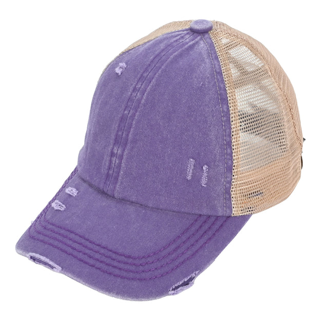 CC Multi Level Criss-Cross Pony Cap ( BT-780 )