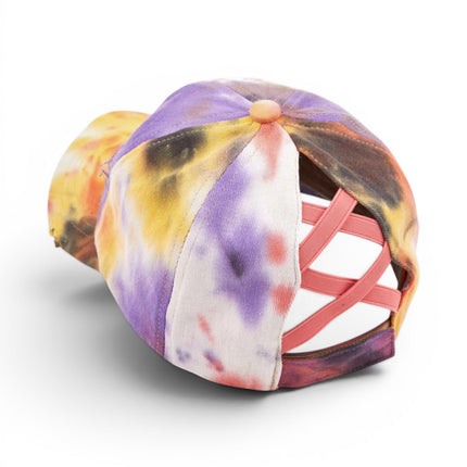 CC Tie-Dye Pony Cap | Criss-Cross Elastic ( BT-791 )