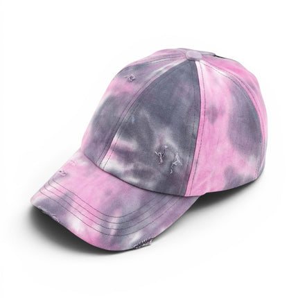 CC Tie-Dye Pony Cap | Criss-Cross Elastic ( BT-791 )