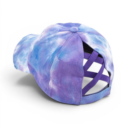 CC Tie-Dye Pony Cap | Criss-Cross Elastic ( BT-791 )