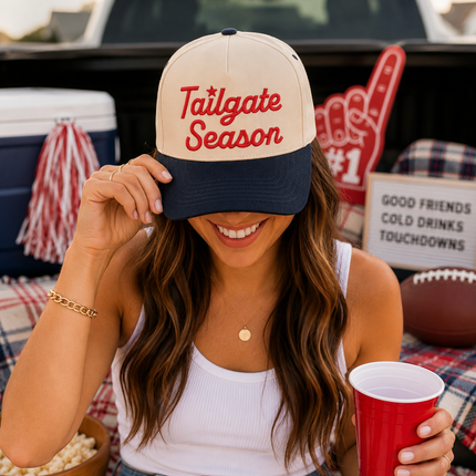 Tailgate Season Embroidered Trucker Cap (TCM0032)