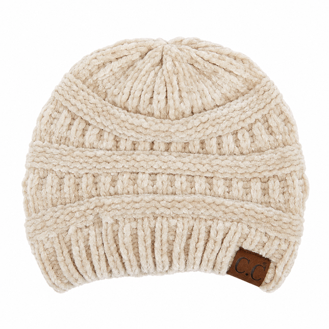 C.C Super Soft Ribbed Chenille Beanie (HAT-30)