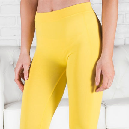 Comfy Non-Lined Leggings in Yellow – wholesale