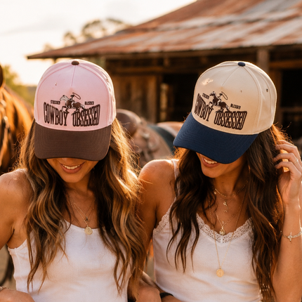 Cowboy Obsessed Embroidered Trucker Cap (TCM0030)