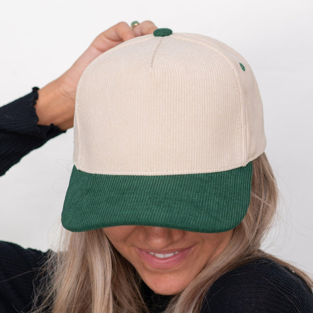 CC Corduroy Trucker Cap – Adjustable Snapback Hat, One Size Fits Most - TCM0003 (Contagious Wholesale)