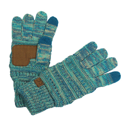 CC Multi Color Touchscreen Gloves 4-Tone ( G-816 )