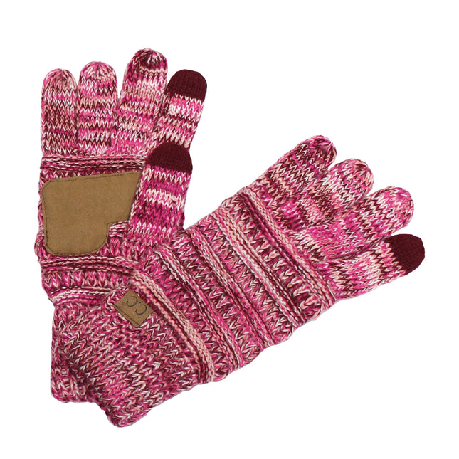 CC Multi Color Touchscreen Gloves 4-Tone ( G-816 )