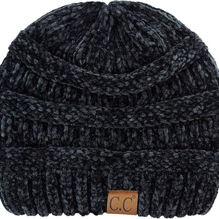 C.C Super Soft Ribbed Chenille Beanie (HAT-30)