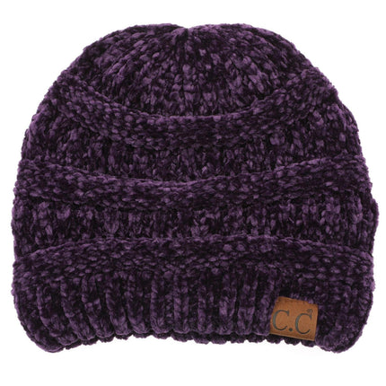 C.C Super Soft Ribbed Chenille Beanie (HAT-30)