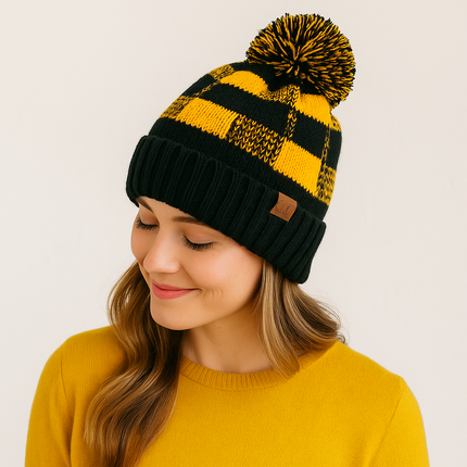 C.C Brand HAT-58 Collegiate Color Block Beanie – Wholesale Knit Hats