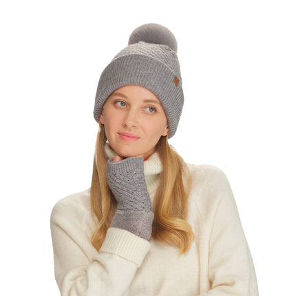 CC Beanie Allover Rhinestone Pom Hats - HTE0101 - By Contagious Wholesale