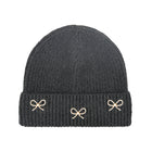 CC Beanie Pearl Bow Charm Cuff Beanie - HTE0148 - By Contagious Wholesale