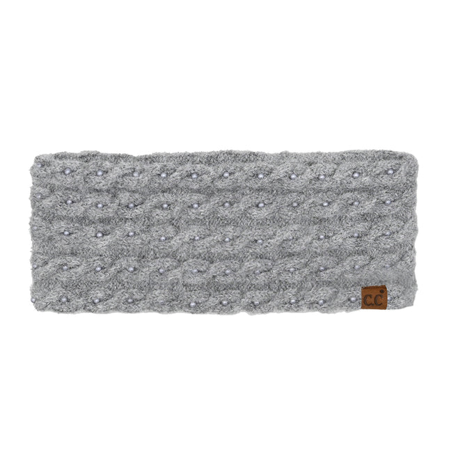 CC Brand Pearl Embellishments Headwrap - HWE0112 - By Contagious Wholesale