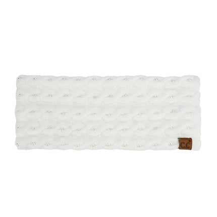 CC Brand Pearl Embellishments Headwrap - HWE0112 - By Contagious Wholesale