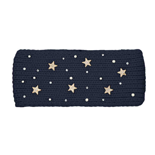 CC Brand Star and Pearl Embellishments Headwrap - HWE0158 -By Contagious Wholesale