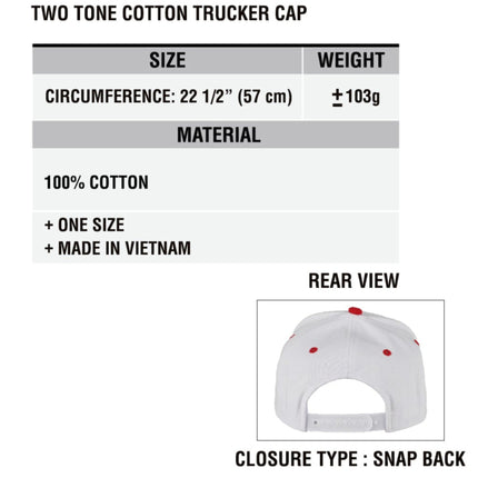 C.C® TCM0005 Two-Tone Cotton Trucker Cap (Contagious Wholesale)