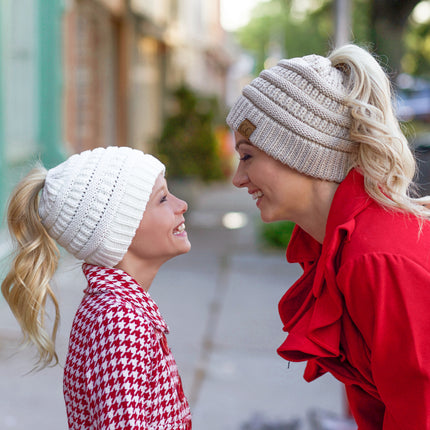 CC Mommy & Me Ponytail Beanie