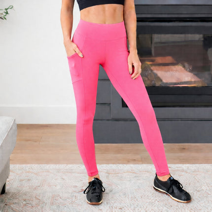 Everyday Pocket Legging OP-1877 in Hot Pink – wholesale