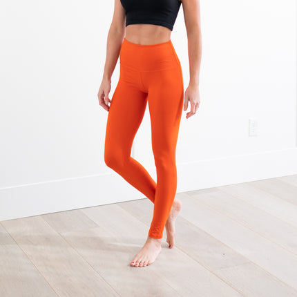 Super Soft 5" Waist Tummy Control Leggings SOL01R-5 in Pumpkin – wholesale