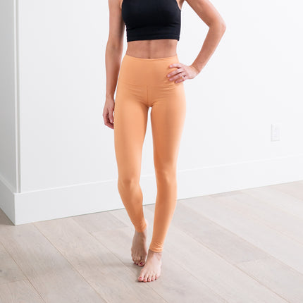 Super Soft 5" Waist Tummy Control Leggings SOL01R-5 in Sandstone – wholesale