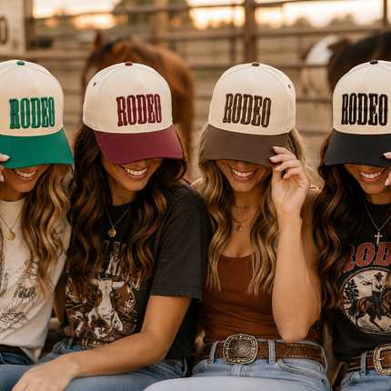Rodeo Embroidered Trucker Hat