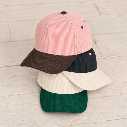 TCM0003 corduroy cap stack with corrected uninterrupted front panel