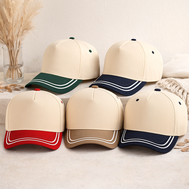 C.C® Retro Stripe Trucker Cap – TCM0009