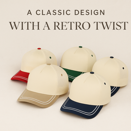 C.C® Retro Stripe Trucker Cap – TCM0009