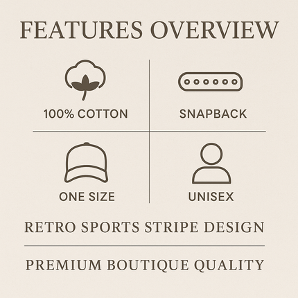 C.C® Retro Stripe Trucker Cap – TCM0009