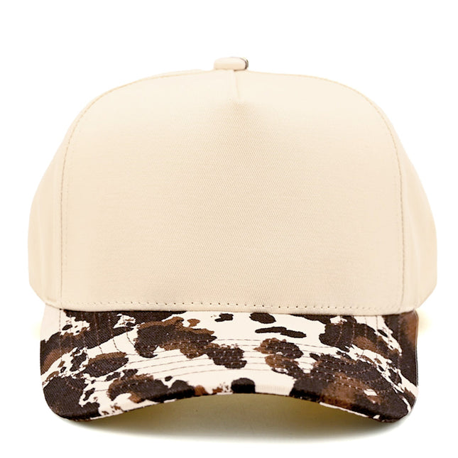 C.C Cow & Camo Bill Trucker Hat - Two-Tone (TCM0010)