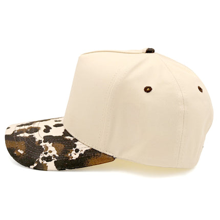 C.C Cow & Camo Bill Trucker Hat - Two-Tone (TCM0010)