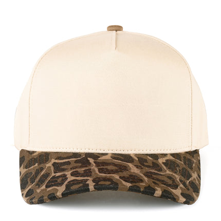 C.C Leopard Print Brim Adjustable Snapback Trucker Cap (TCM0010)