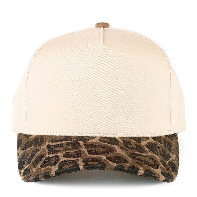 C.C Leopard Print Brim Adjustable Snapback Trucker Cap (TCM0010)