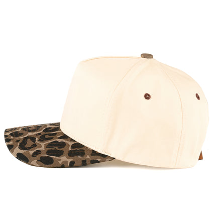 C.C Leopard Print Brim Adjustable Snapback Trucker Cap (TCM0010)