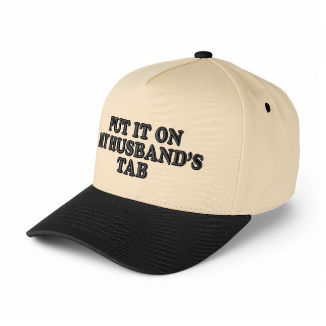 C.C® PUT IT ON MY HUSBAND'S TAB Black Trucker Cap