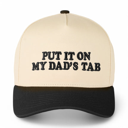 C.C® PUT IT ON MY DAD'S TAB Black Trucker Cap