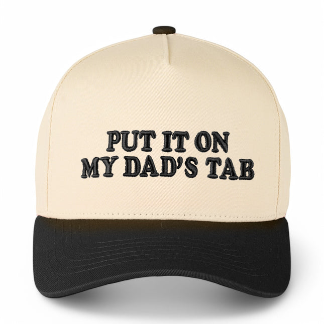 C.C® PUT IT ON MY DAD'S TAB Black Trucker Cap