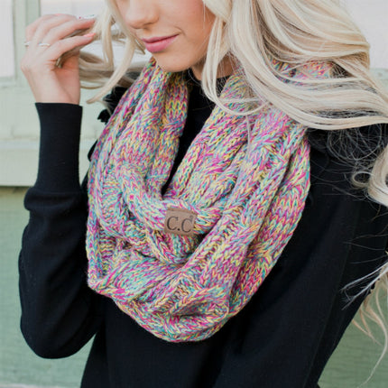 CC Crafted Multi Color Infinity Scarf ( SF-816 )