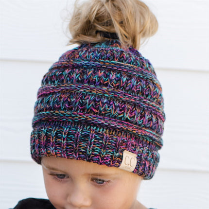 CC Kids Multi-Toned Ponytail Beanie ( MB-816 KIDS )