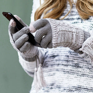 CC Touchscreen Glove w/ Cuff & Pom ( CG-6242POM )