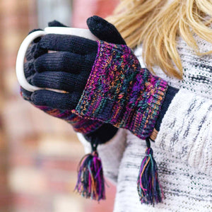 CC Touchscreen Glove w/ Cuff & Pom ( CG-6242POM )