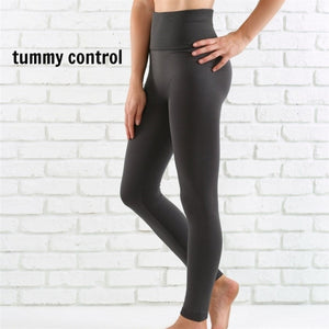Tummy Control Fleece Lined Leggings | Curvy Added