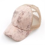 CC Faux Leather Pony Cap | Criss-Cross ( BT-923 )