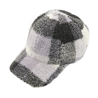 CC Buffalo Plaid - Checkered Pattern Sherpa Cap ( BA-4036 )