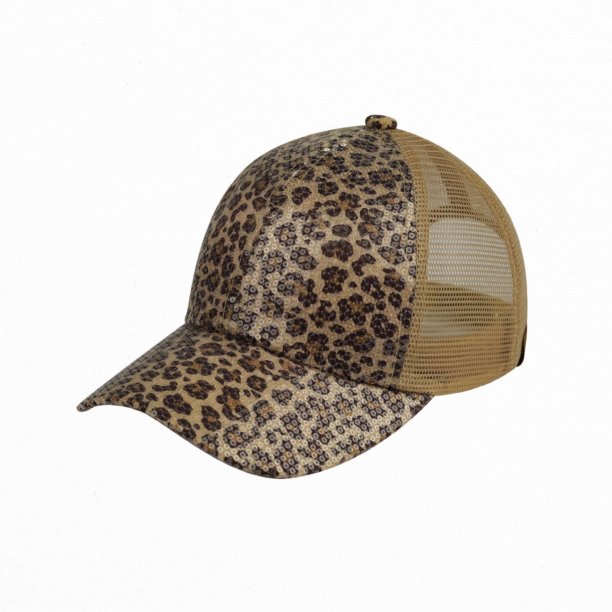 CC Sequin Leopard Baseball Cap ( BAB-8041 )