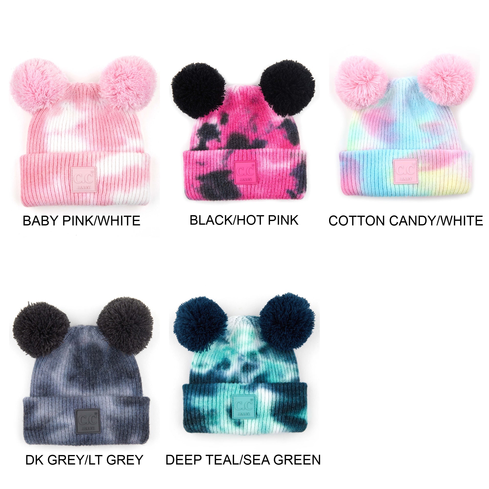 CC Baby Pom Pom Tie-Dye Beanie ( BABY-7380POMPOM )