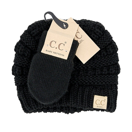CC Baby Set | Popular CC Beanie & Mittens ( BABY-SET-1 )