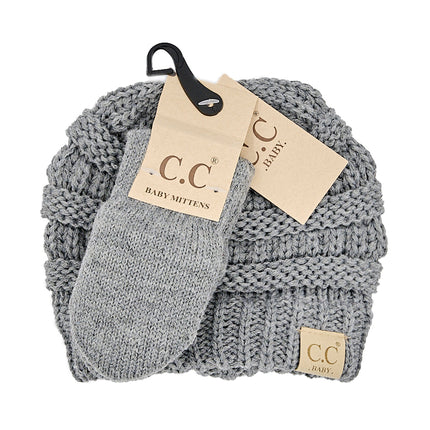 CC Baby Set | Popular CC Beanie & Mittens ( BABY-SET-1 )